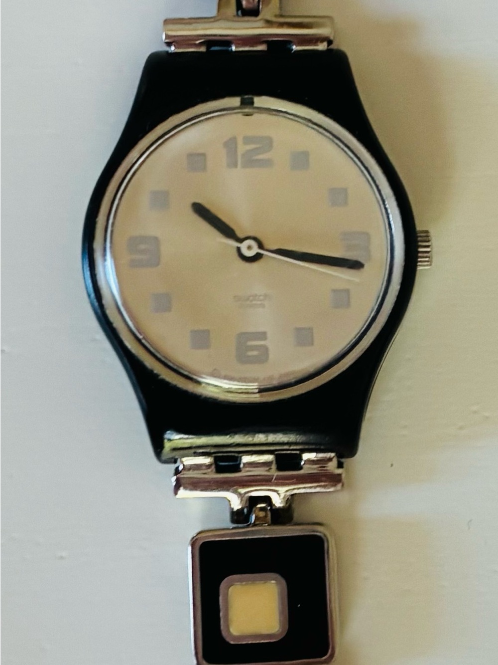 Black and White bracelet Swatch